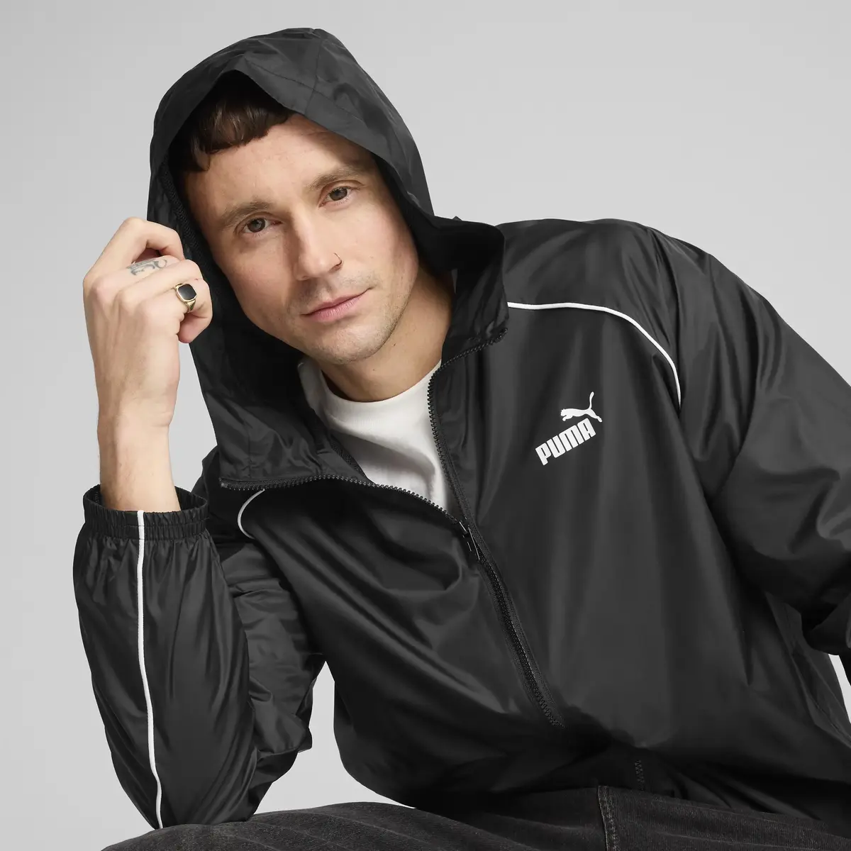 PUMA SPORT Windbreaker Siyah Erkek Ceket