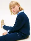 Tommy Hilfiger Kids Mini Corp Crew Neck Sweatshirt Set Lacivert Unisex Çocuk Eşofman Takımı