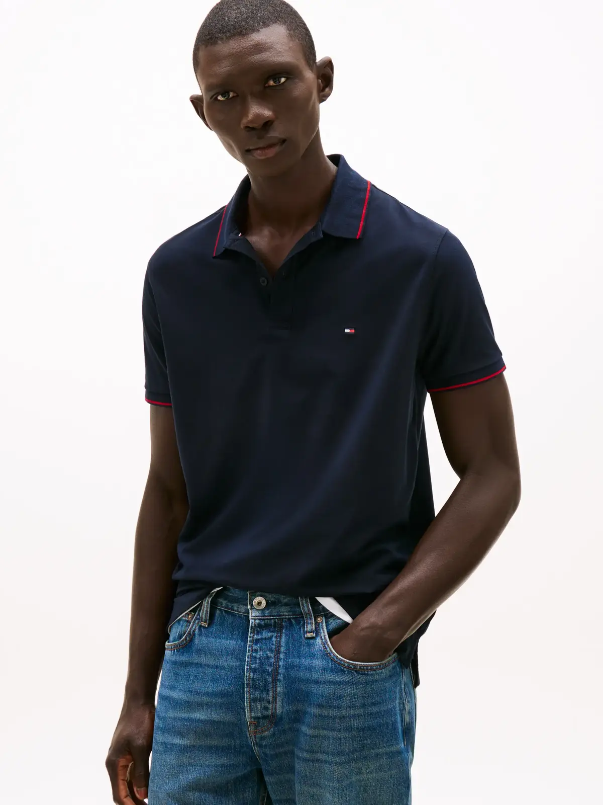 Tommy Hilfiger PERFORMANCE JERSEY R, DW5 Siyah Erkek T-Shirt & Polo