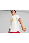 Puma Ferrari Race Big Shield Tee Beyaz Erkek T-shirt