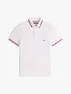Tommy Hilfiger TIPPED SLIM FIT POLO, YBR Beyaz Erkek T-Shirt & Polo