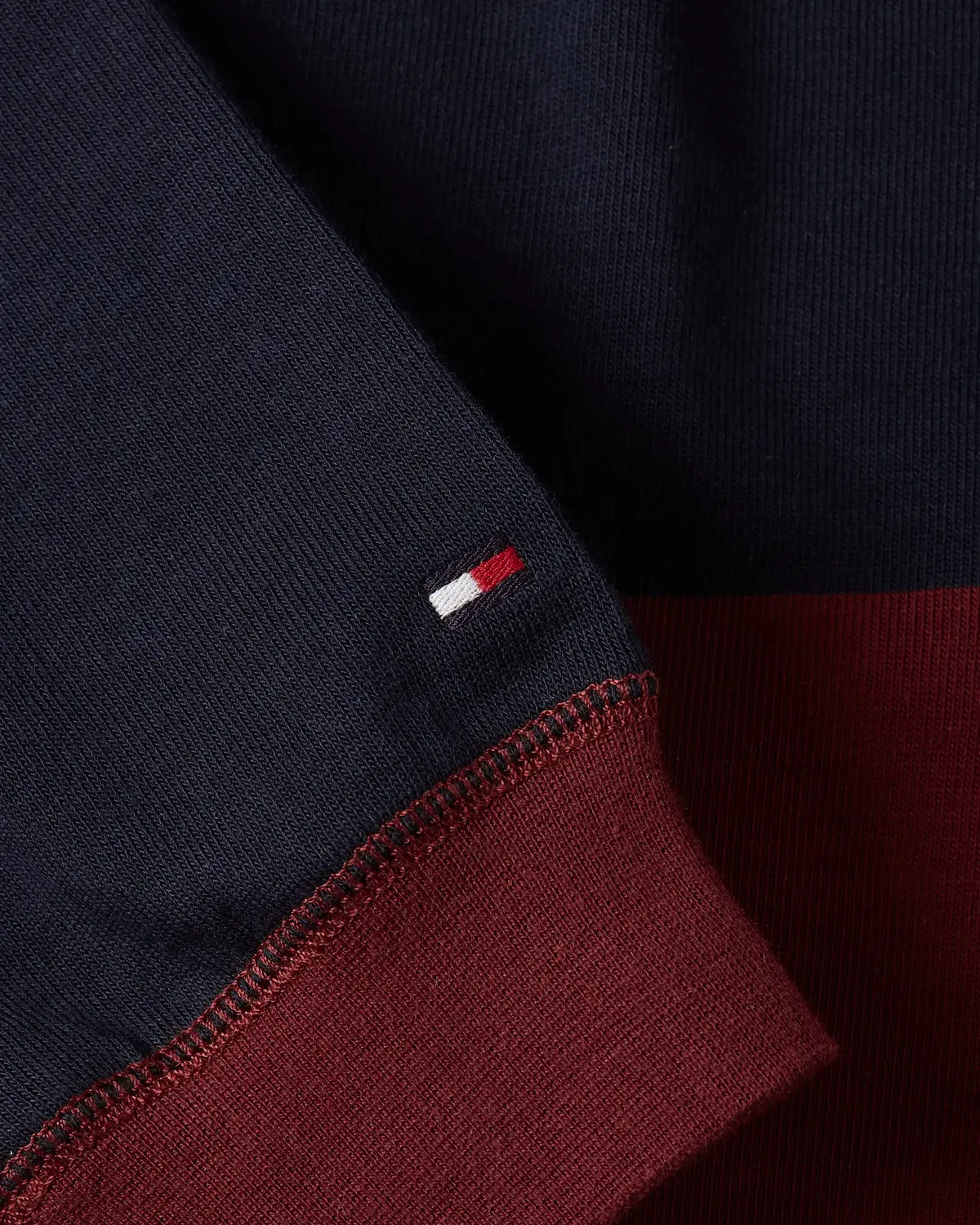 Tommy Hilfiger GIFTING RUGBY Erkek Bordo Polo Sweatshirt