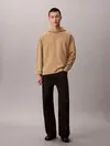 Calvin Klein LS STRETCH WOOL BLEND Bej Erkek Hoodie