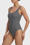 Calvin Klein SCOOP BACK ONE PIECE Siyah Kadın Logolu Mayo