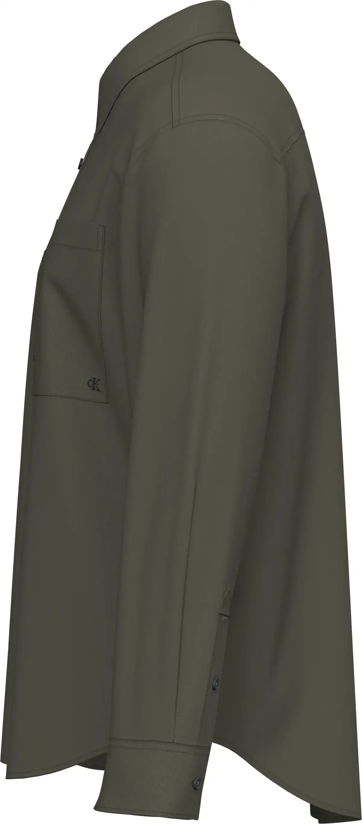 Calvin Klein LS MELANGE FLANNEL EASY SHIRT Erkek Kahverengi Gömlek