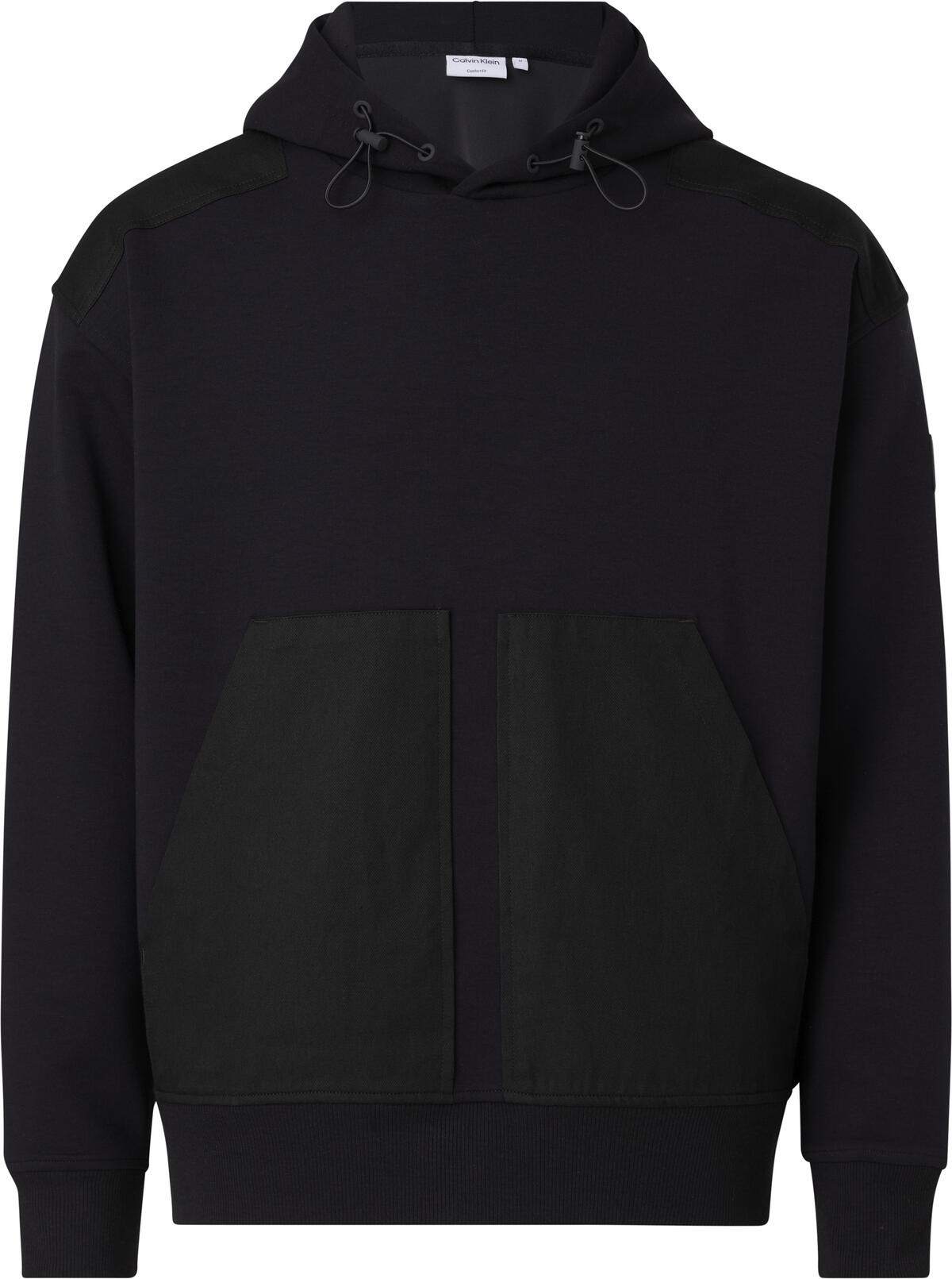 Calvin Klein MIXED MEDIA HOODIE Erkek Siyah Hoodie