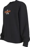 Calvin Klein MONOLOGO STENCIL CRE Erkek Siyah Sweatshirt