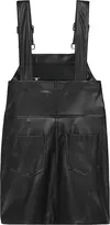 Calvin Klein PU LEATHER DUNGAREE Kadın Siyah Elbise