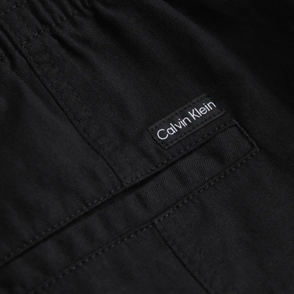 Calvin Klein SOFT LINEN PANT, BEH Siyah Kadın Pantolon