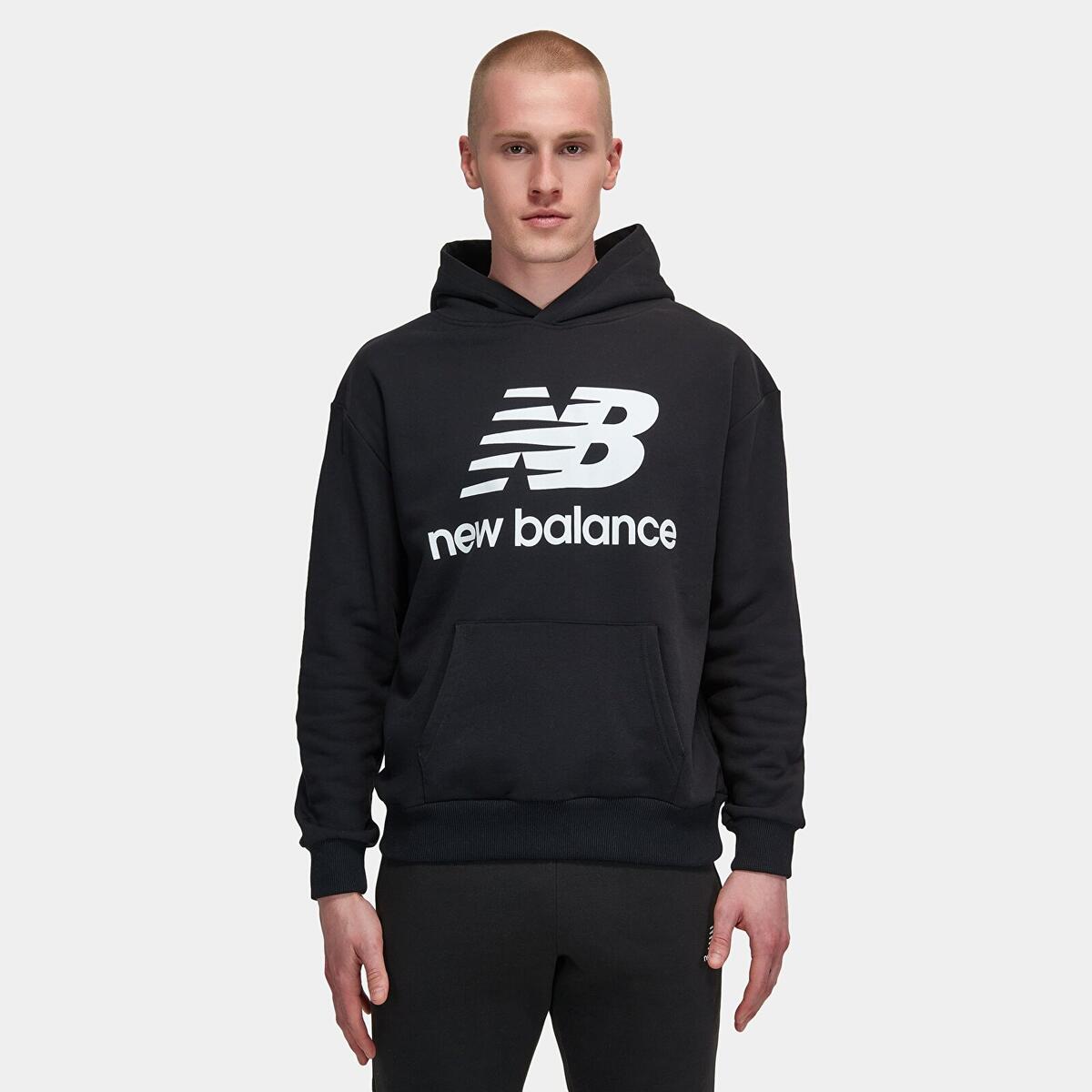 New Balance MNH3333 Erkek Siyah Sweatshirt