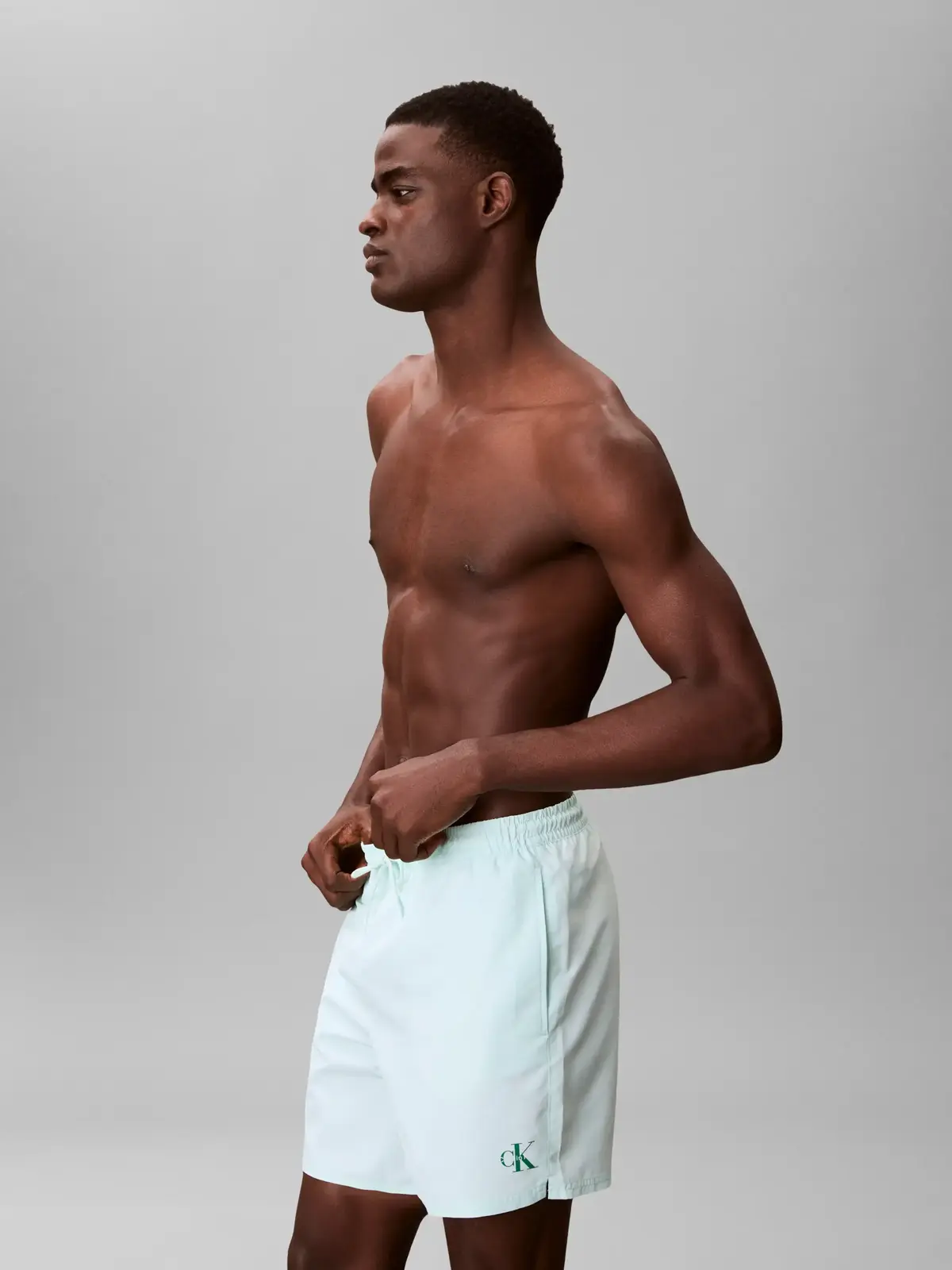 Calvin Klein MEDIUM DRAWSTRING Yeşil Erkek Orta Boy Deniz Şortu