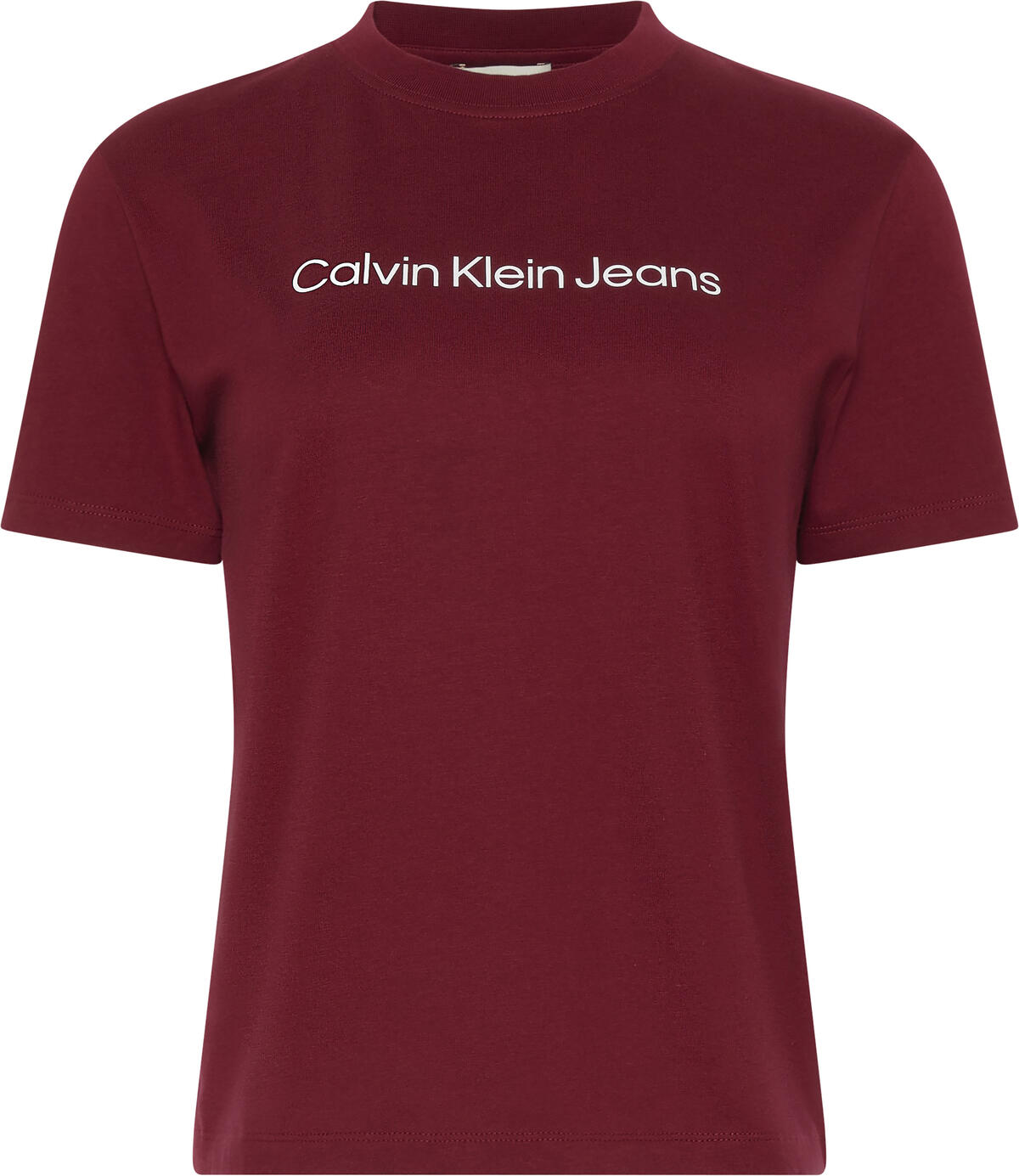 Calvin Klein A- INST. LOGO CLASSIC TEE SS Kırmızı Kadın T-Shirt