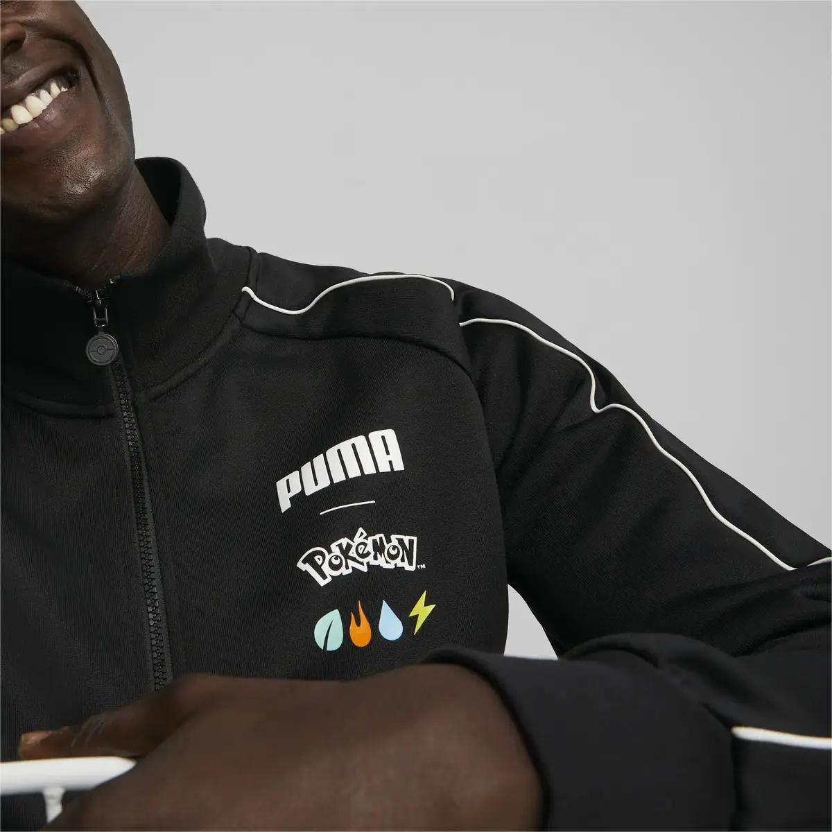 PUMA X POKEMON T7 Jacket Siyah Erkek Ceket