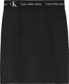 Calvin Klein PUNTO TAPE SKIRT Kadın Siyah Etek