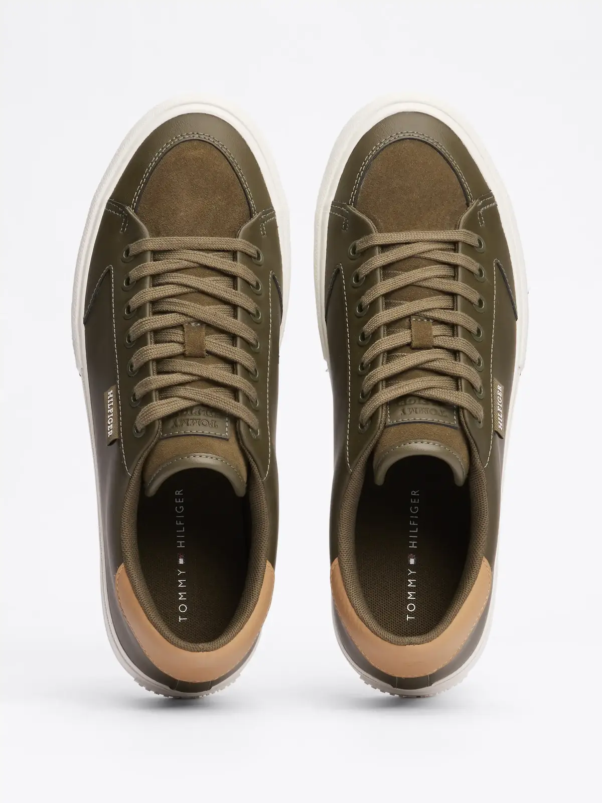 Tommy Hilfiger TH HI VULC STREET LO, RBN Yeşil Erkek Spor Ayakkabı & Sneaker