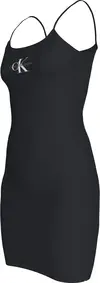 Calvin Klein MONOLOGO STRAPPY DRE, BEH Siyah Kadın Elbise-Etek