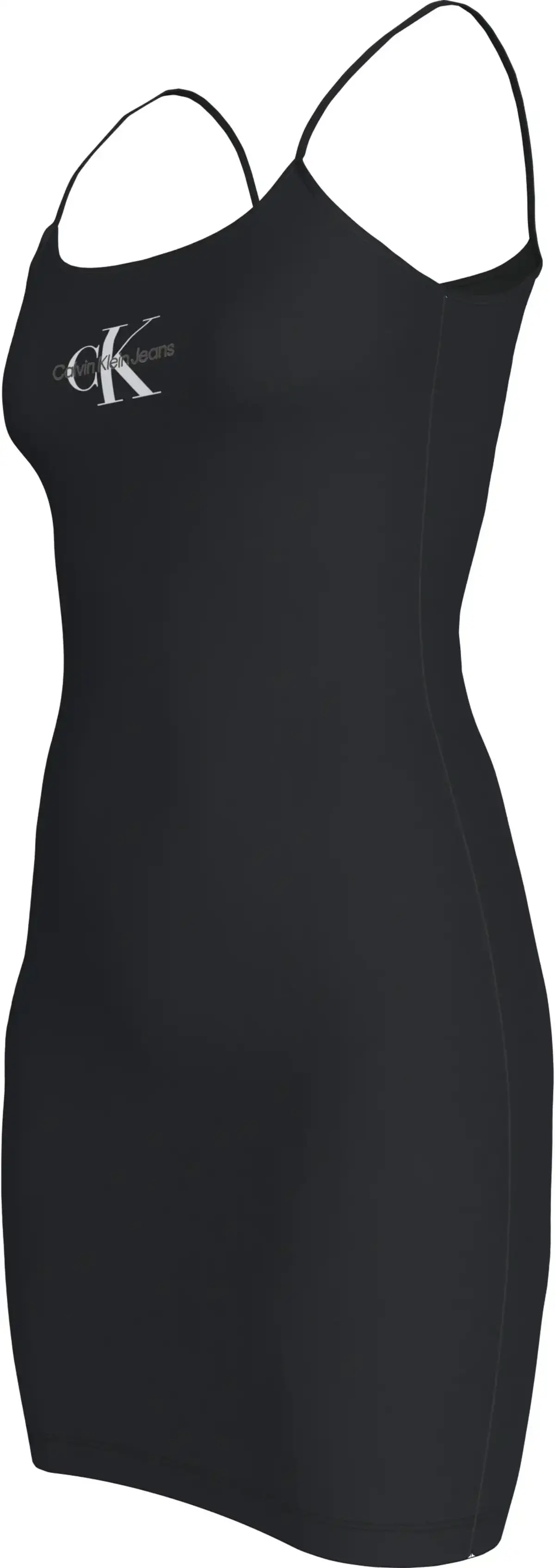 Calvin Klein MONOLOGO STRAPPY DRE, BEH Siyah Kadın Elbise-Etek