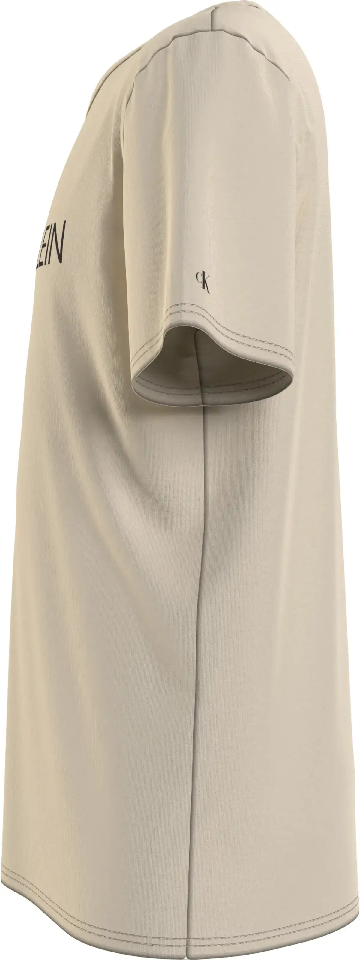 Calvin Klein INSTITUTIONAL T-SHIR Erkek Krem T-Shirt