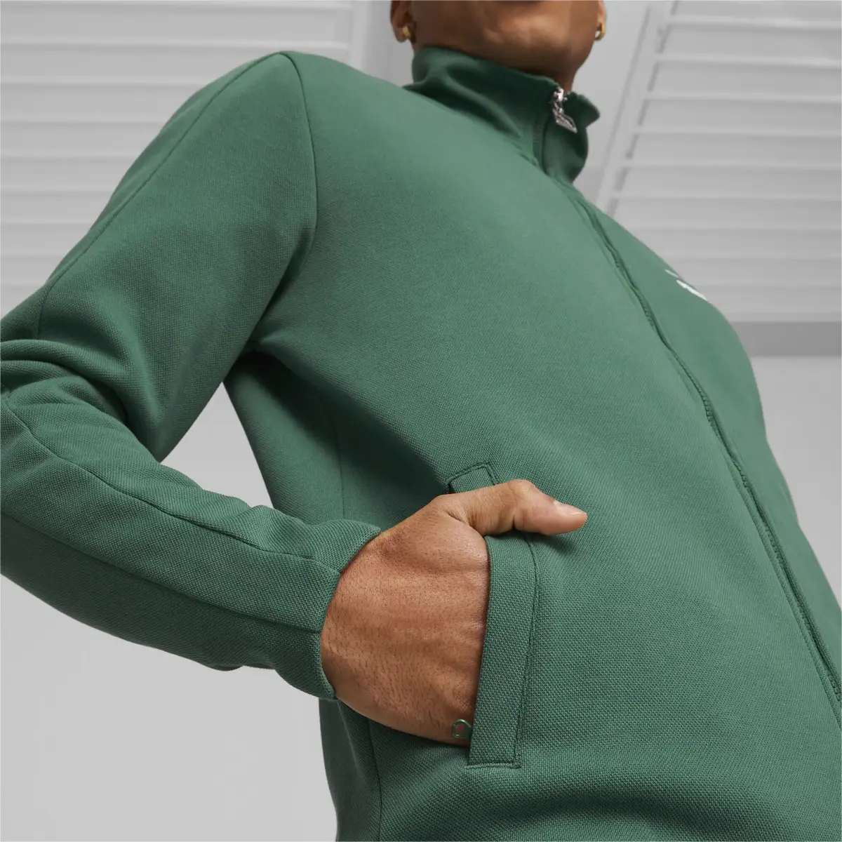 Puma T7 Track Jacket DK Vine Yeşil Erkek Ceket