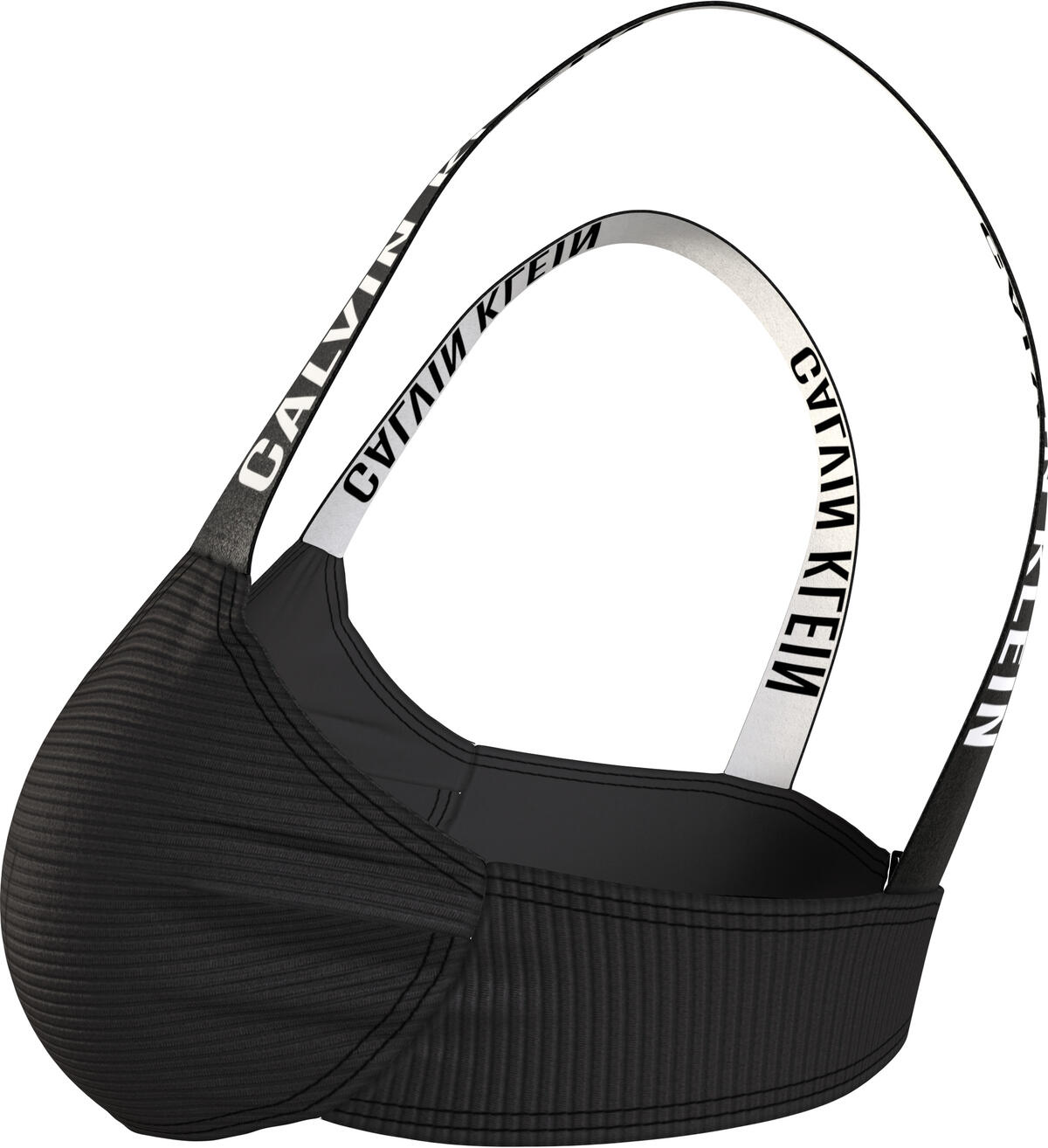 Calvin Klein BRALETTE-UW Kadın Siyah Bikini Üstü