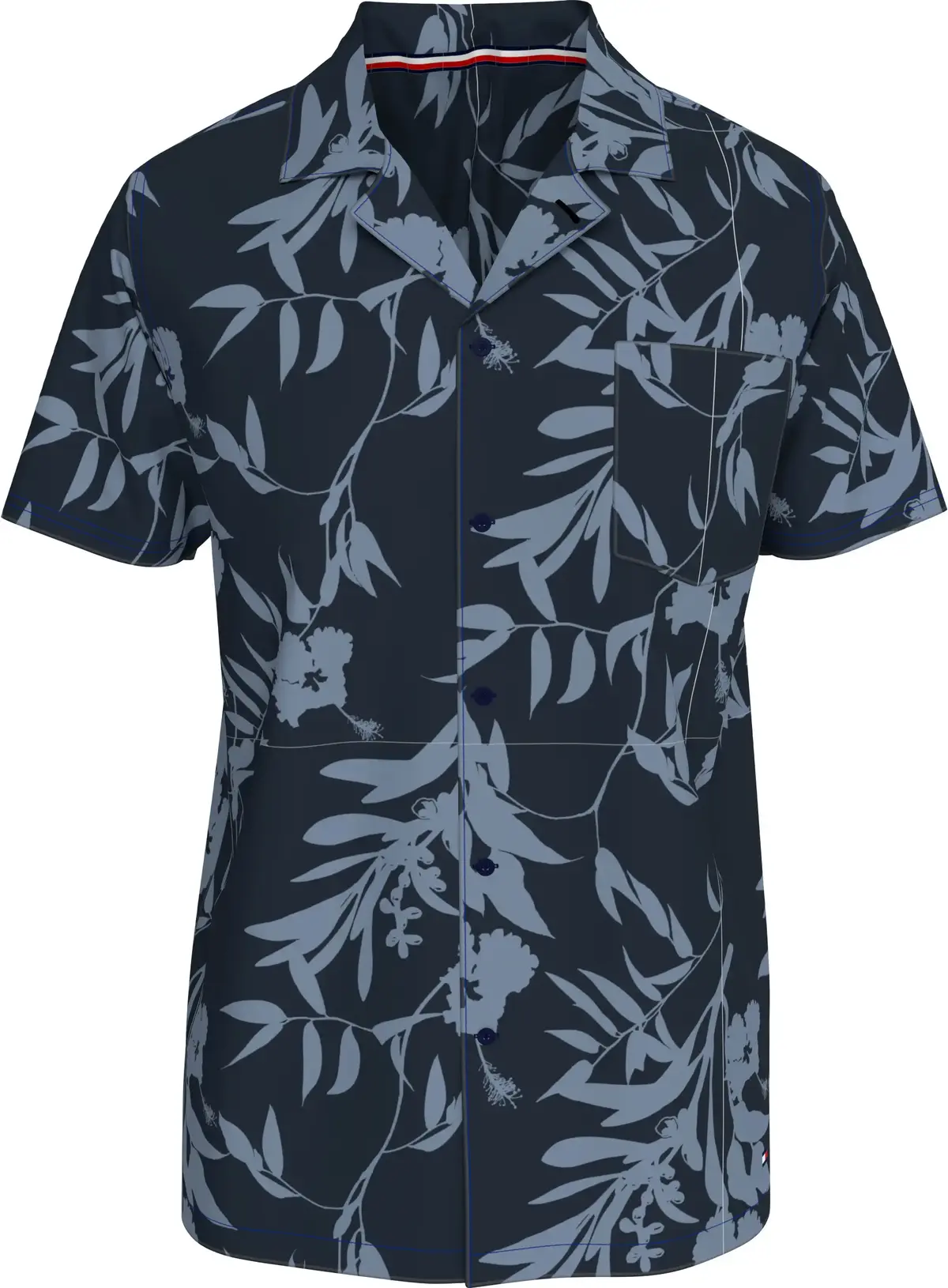 Tommy Hilfiger BOWLING SHIRT PRINT, 0G0 Lacivert Erkek Gömlek