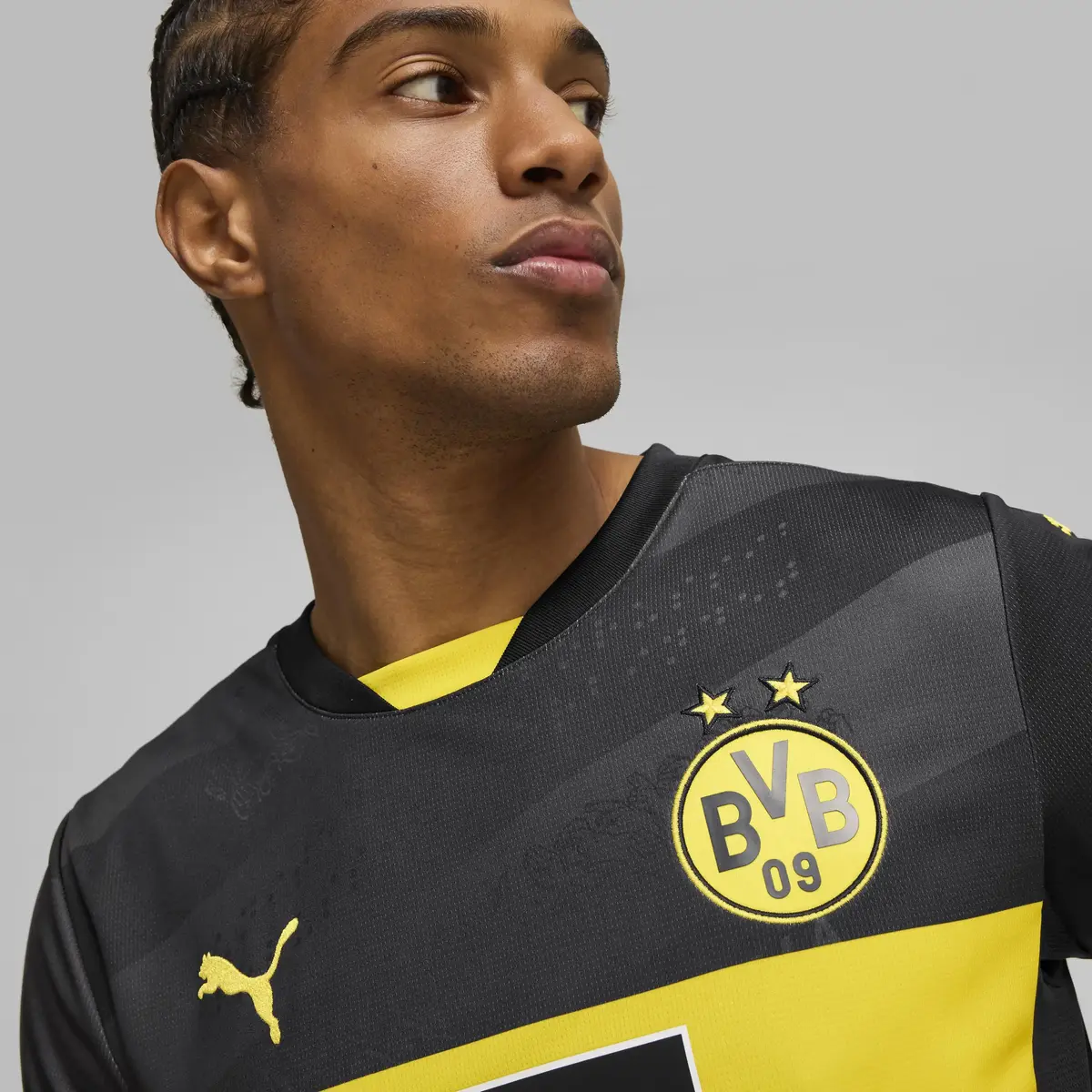 PUMA BVB Away Jersey Replica Siyah Erkek Forma
