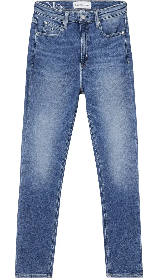 Calvin Klein HIGH RISE SKINNY ANK Kadın Mavi Kot Pantolon