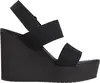 Calvin Klein WEDGE SANDAL WEBBING, 0GJ Siyah Kadın Terlik