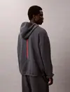 Calvin Klein HOODIE Gri Erkek Kapüşonlu Sweatshirt