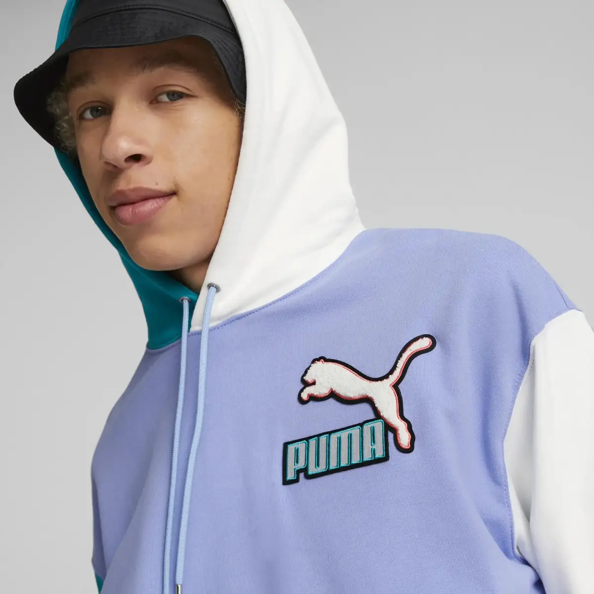 Puma Fandom Hoodie Mor Erkek Hoodie