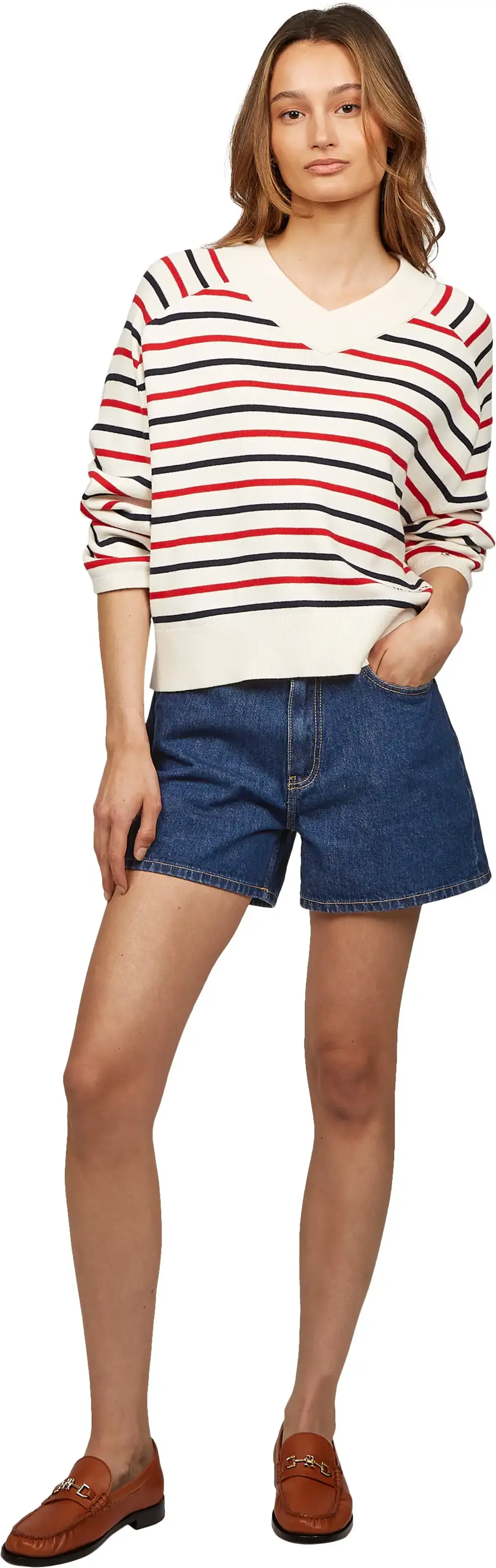 Tommy Hilfiger DNM MINI SHORT HW AC, 1A4 Mavi Kadın Şort