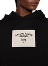 Calvin Klein CANVAS RELAXED HOODI Kadın Siyah Hoodie