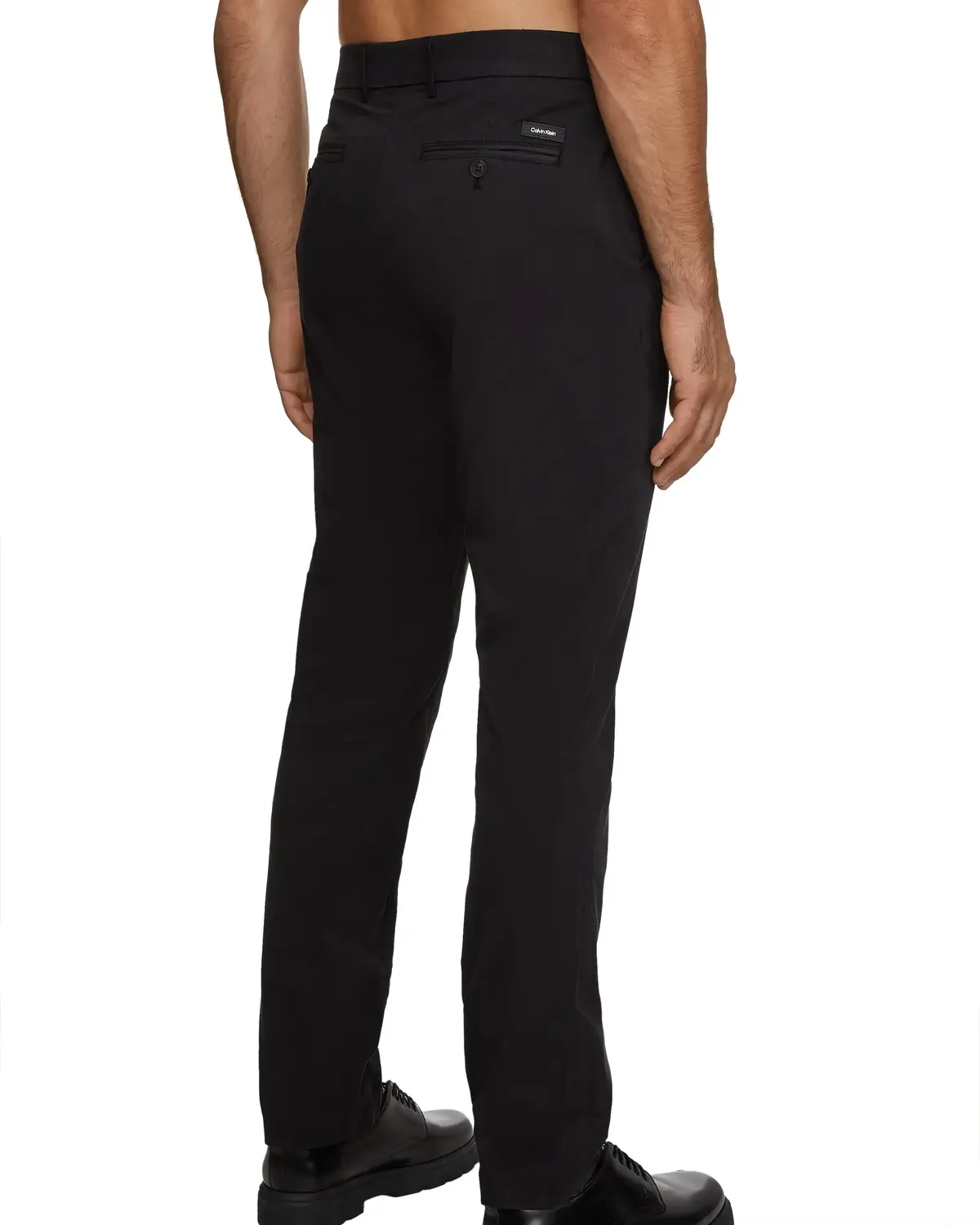 Calvin Klein SLIM FIT GARMENT DYE Erkek Siyah Chino