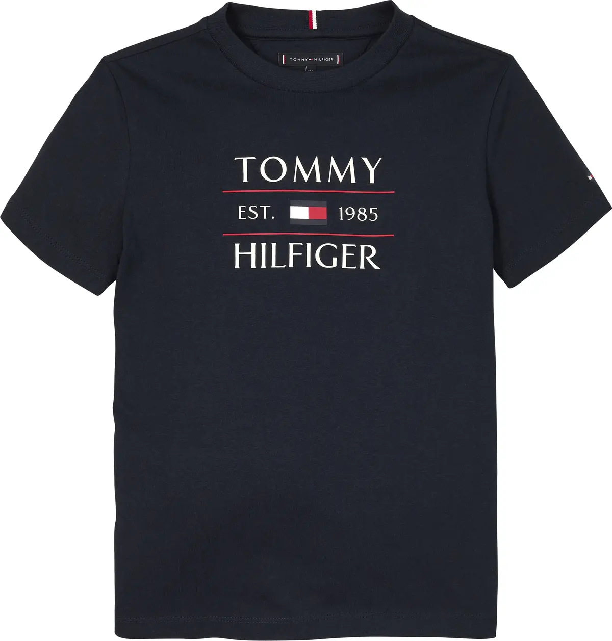 Tommy Hilfiger TOMMY FLAG HILFIGER, C1G Lacivert Erkek Çocuk T-Shirt & Polo