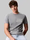 Calvin Klein SS 30S EU CK NY WORD Gri Erkek Tişört