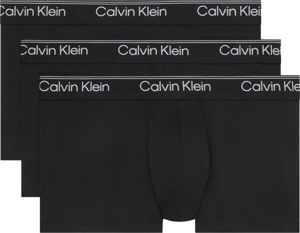 Calvin Klein LOW RISE TRUNK 3PK Siyah Erkek Boxer