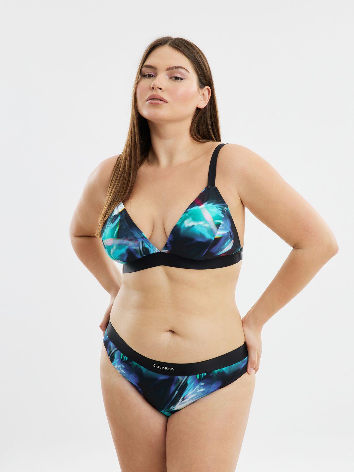 Calvin Klein BIKINI-PRINT Mavi Kadın Bikini Altı