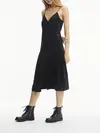 Calvin Klein BUTTON THROUGH SLIP Kadın Siyah Elbise