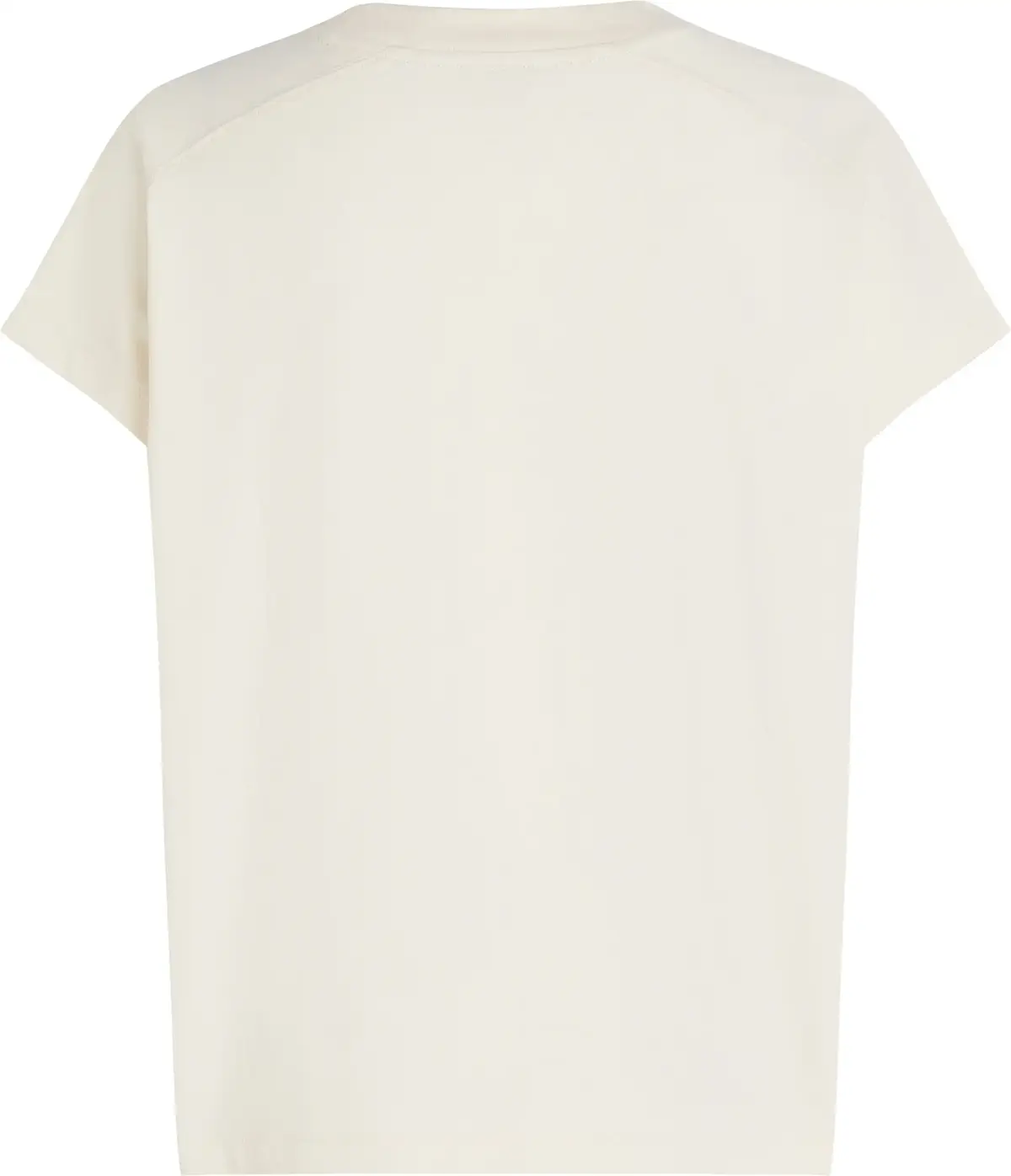 Tommy Hilfiger SAIL FLAGS RLXD C-NK, AEF Bej Kadın T-Shirt & Polo