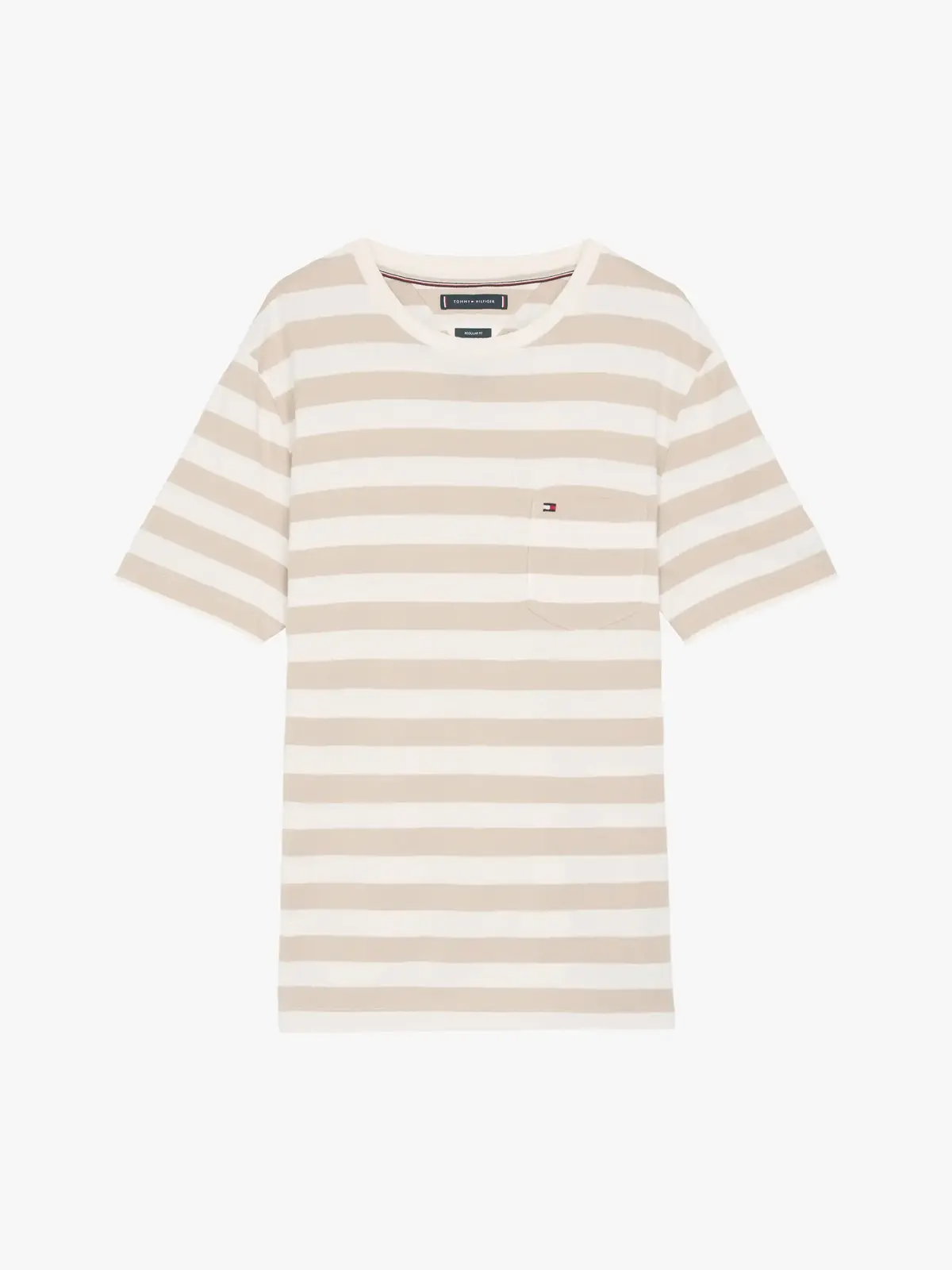 Tommy Hilfiger ESSENTIAL SOLID POCK, 0FA Krem Erkek T-Shirt & Polo