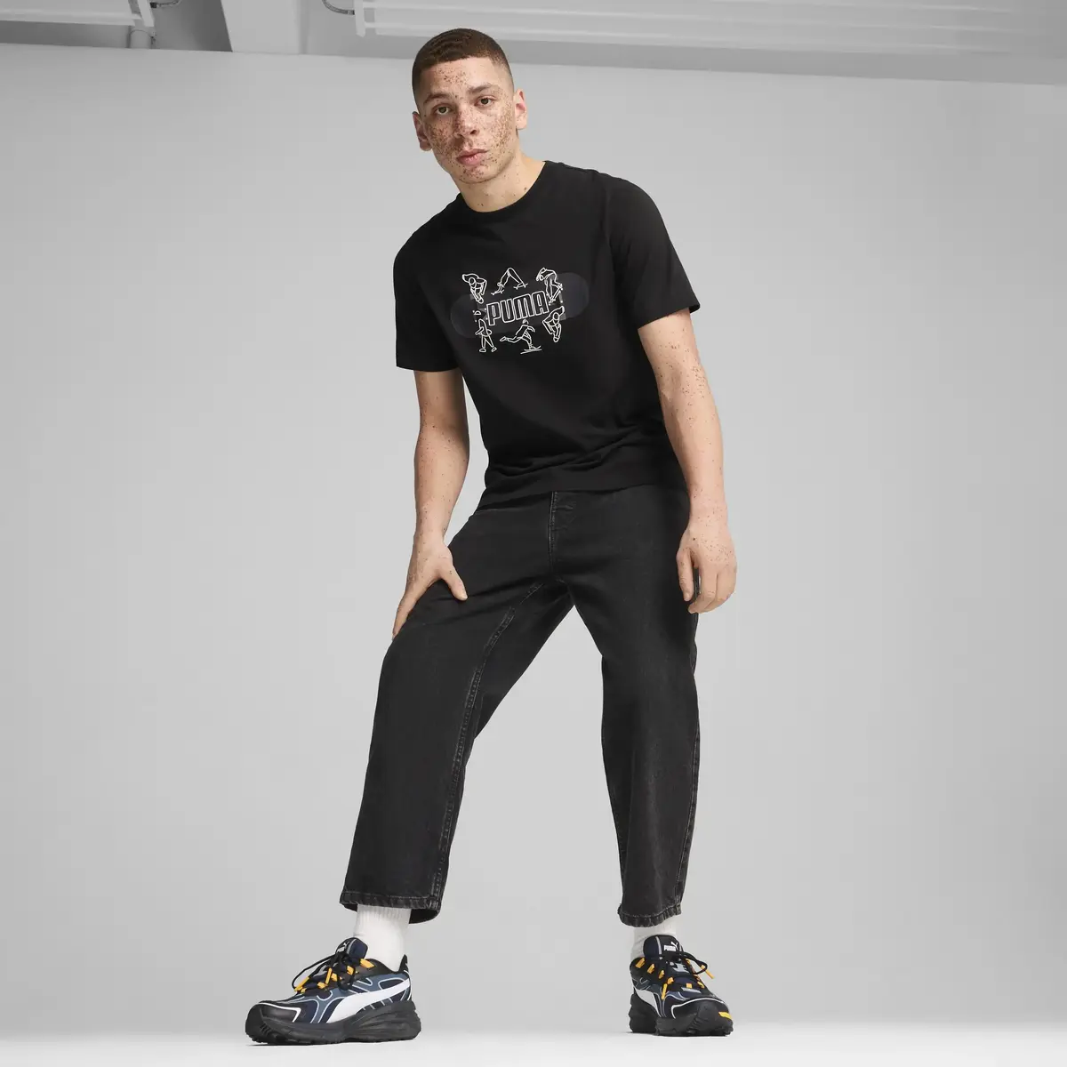 Puma Hypnotic LS Abrupt Lacivert Erkek Bilekli Günlük Spor Ayakkabı