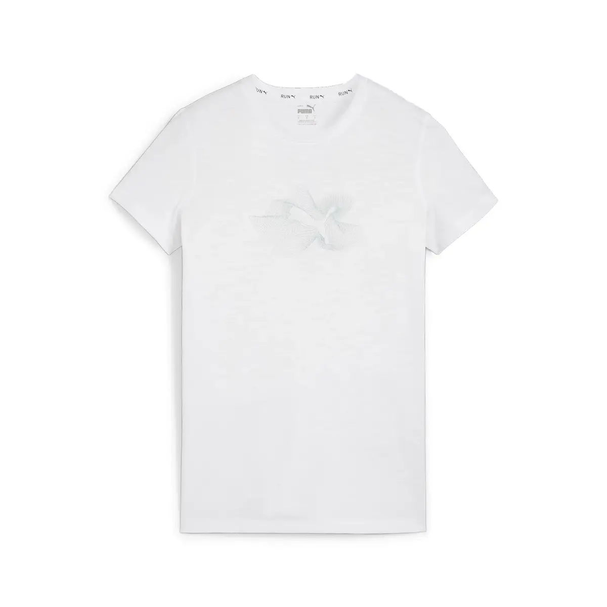 Puma WOMEN’S GRAPHIC RADIANT RUN TEE Beyaz Kadın T-Shirt