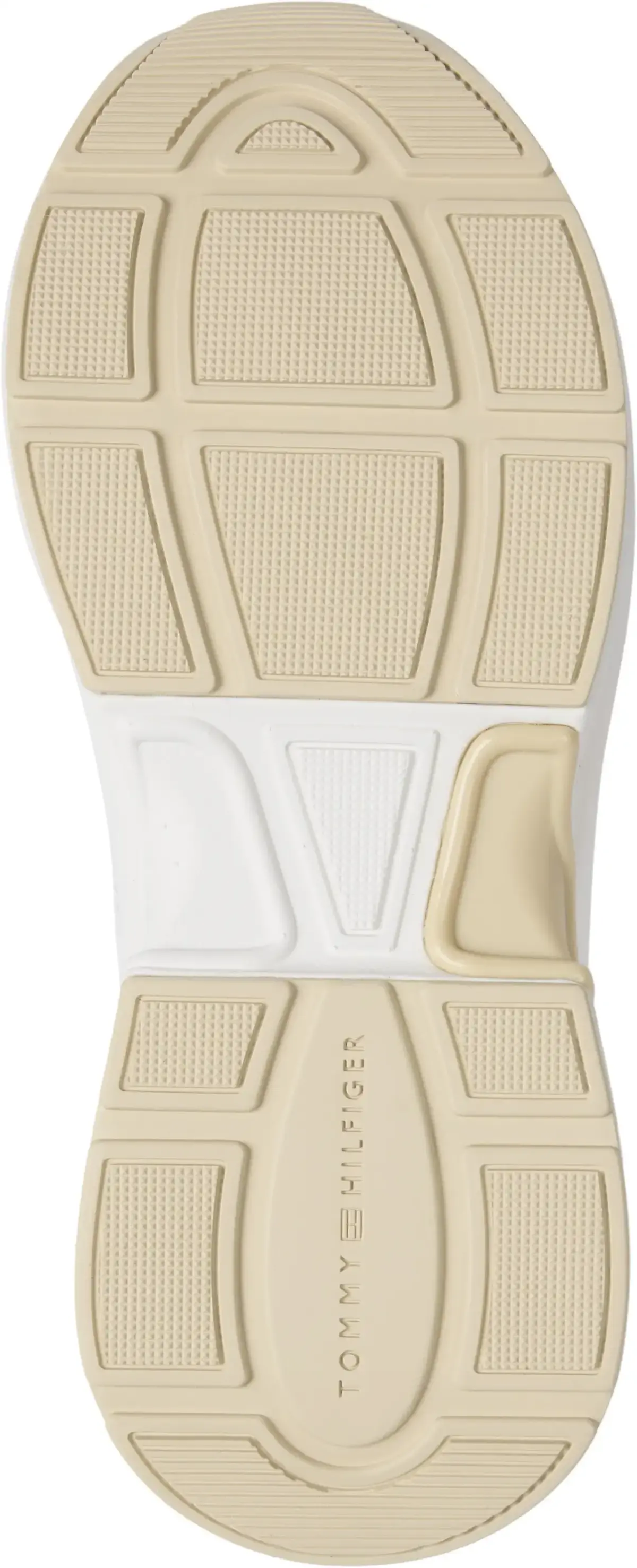 Tommy Hilfiger TH CHUNKY RUNNER, YBH Krem Kadın Spor Ayakkabı & Sneaker