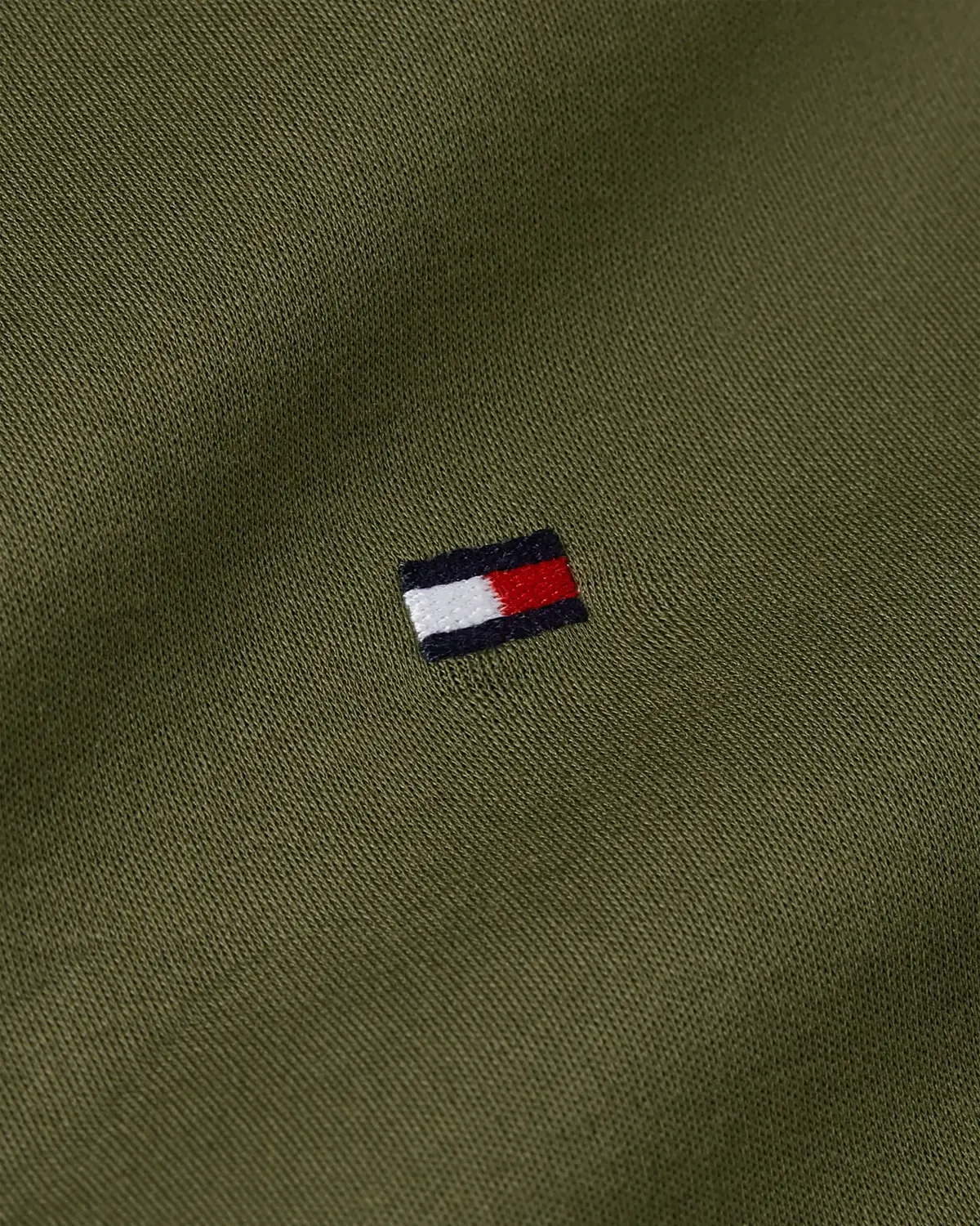 Tommy Hilfiger LIQUID COTTON REG SE, RBN Yeşil Erkek T-Shirt & Polo