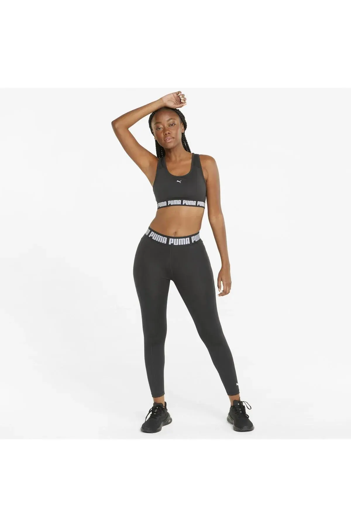Puma Mid Impact Puma Strong Bra Siyah Kadın Spor Sütyeni