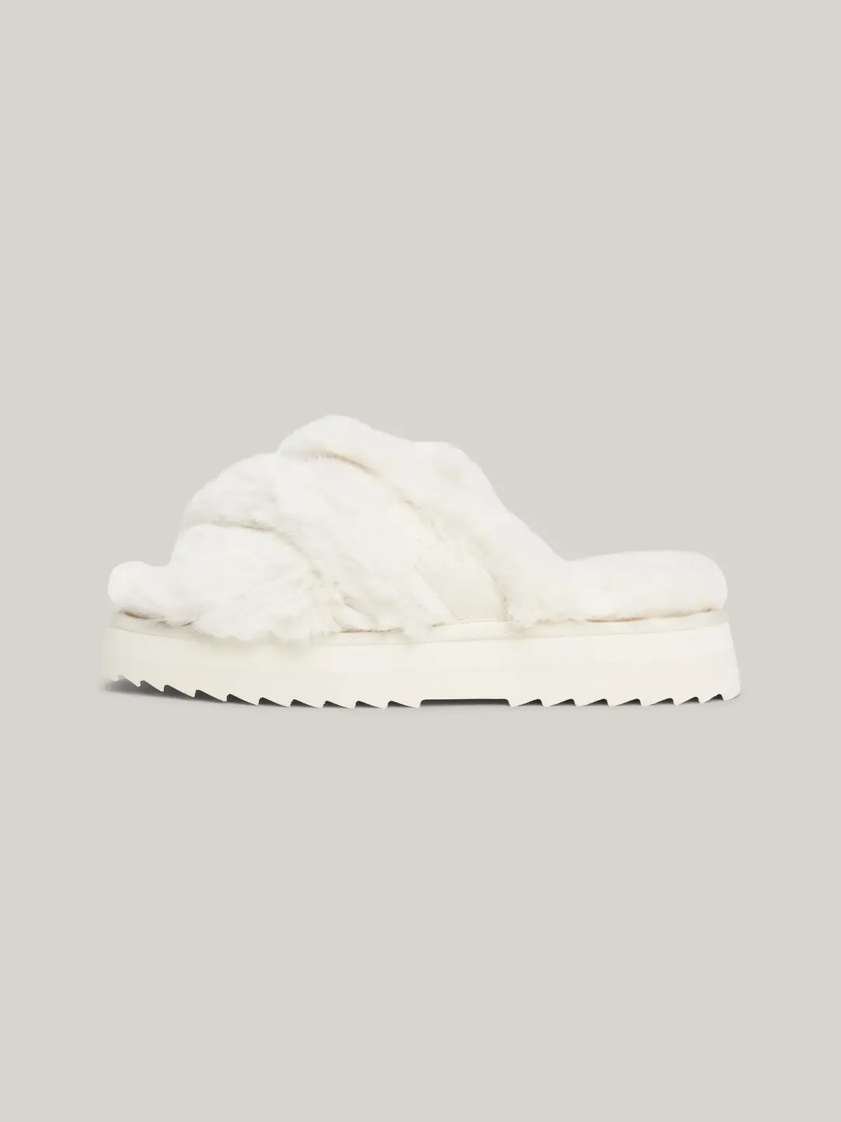 Tommy Hilfiger PREMIUM STRAP HOME S Kadın Beyaz Terlik