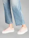 Calvin Klein VULC FLATFORM LOW Açık Pembe Kanvas Kadın Sneaker