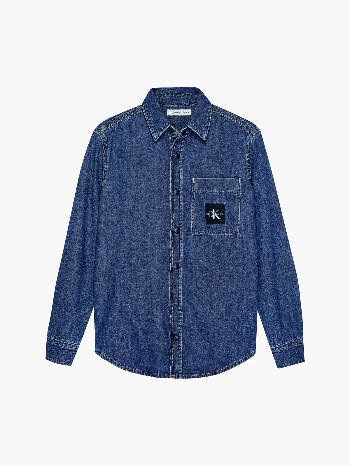 Calvin Klein DENIM SHIRT AUTH BLU Erkek Mavi Gömlek