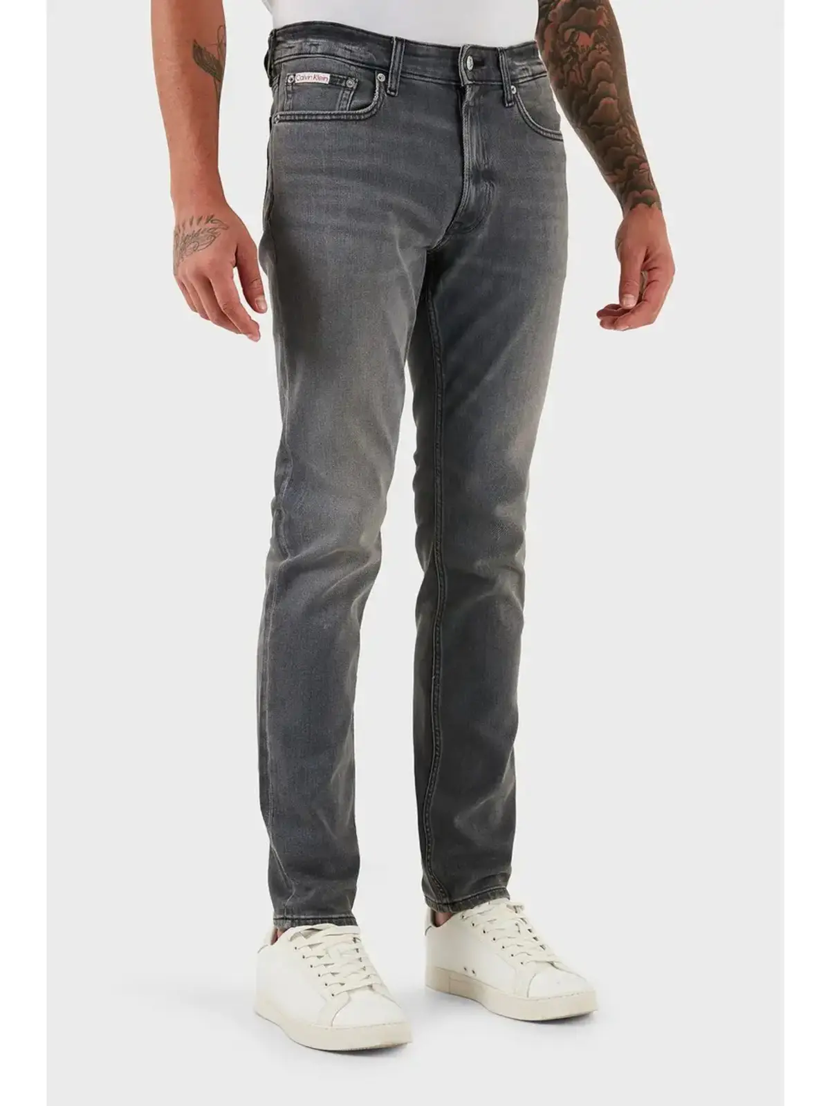 Calvin Klein SLIM TUMBLED ROCK ECO COOL JEAN Bej Erkek Jeans