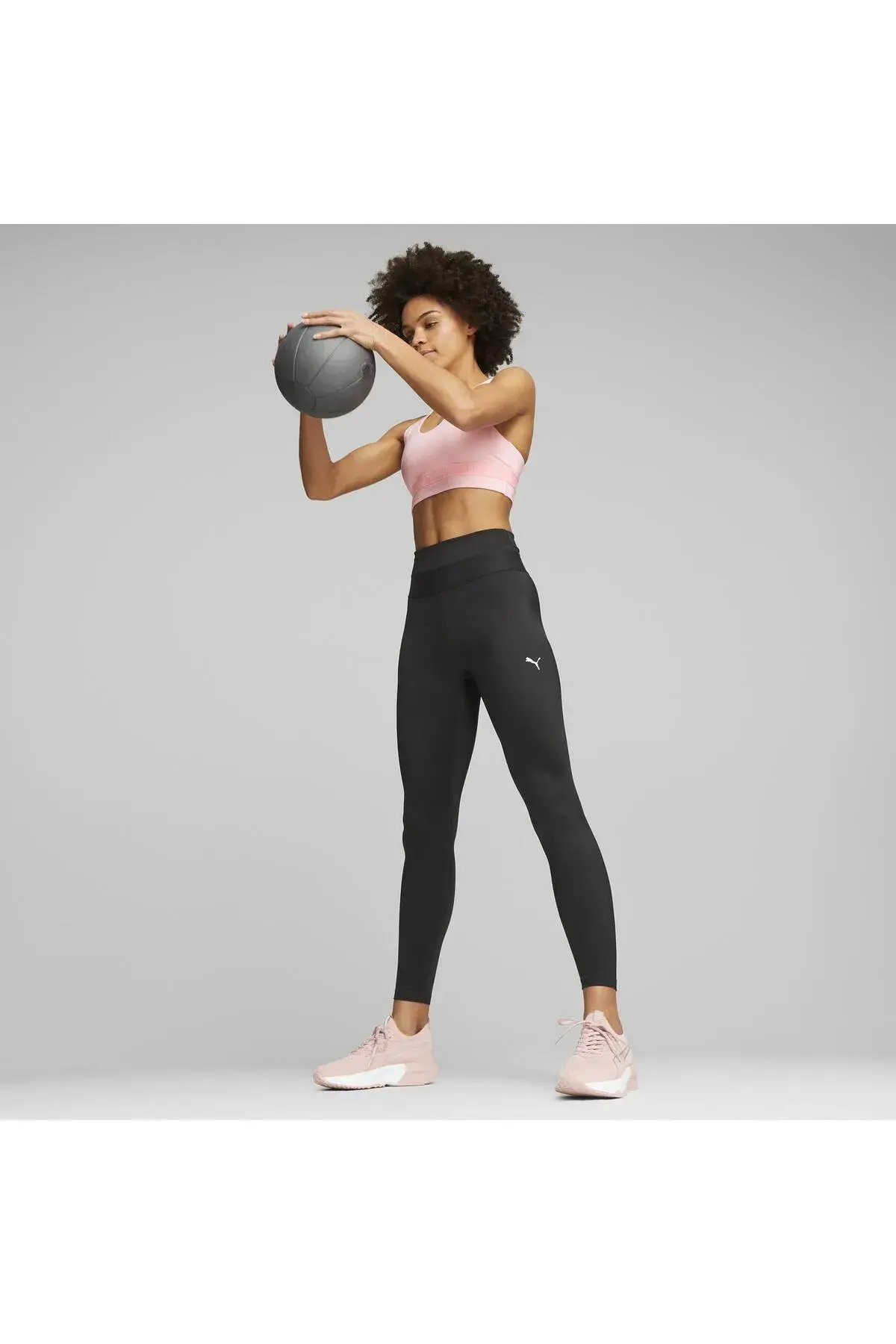 Puma Mid Impact Puma Strong Shine Bra Pembe Kadın Spor Sütyeni